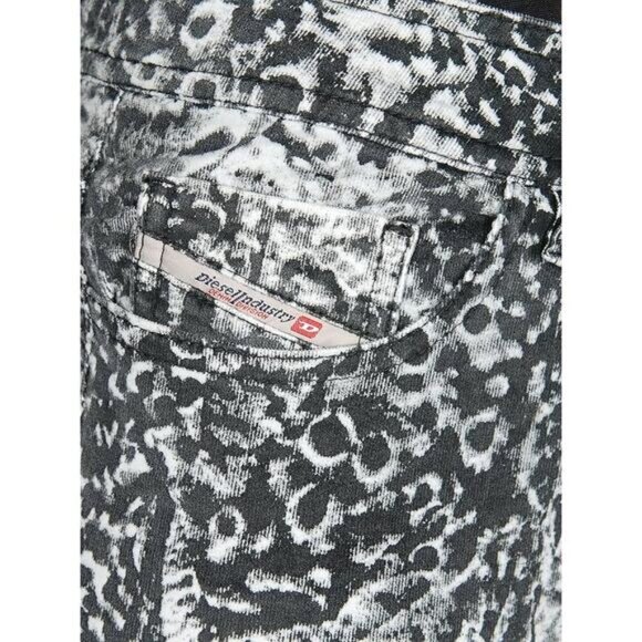 DIESEL Malphas Corduroy Skinny Pant Sz 28 Abstract Print - Picture 2 of 9